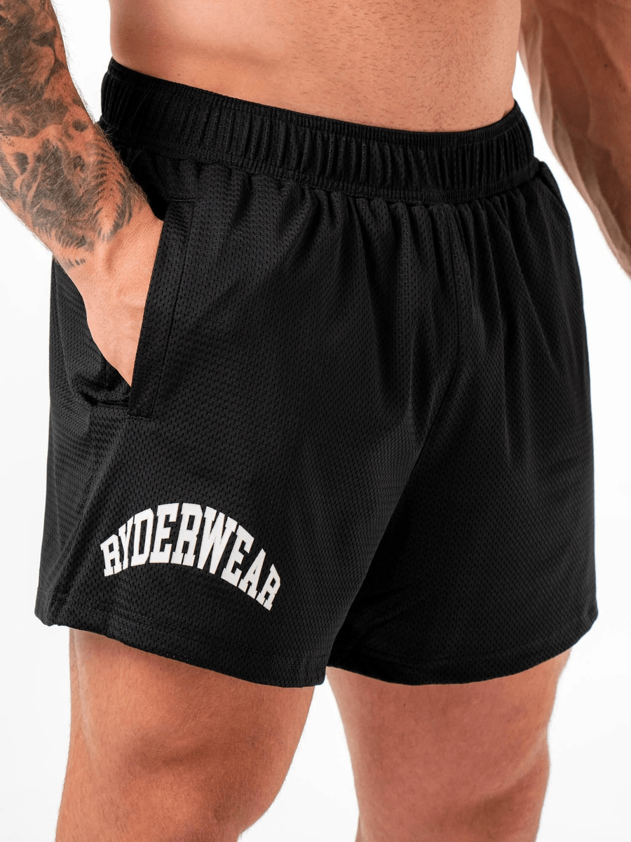 Ryderwear Collegiate Mesh Short - Black