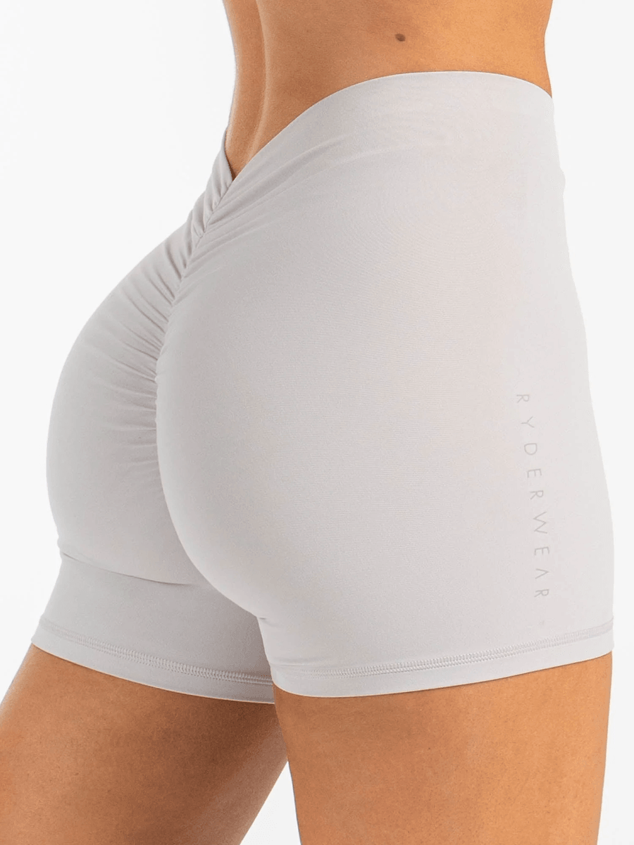 Ryderwear NKD V Scrunch Shorts - Sugar Dust