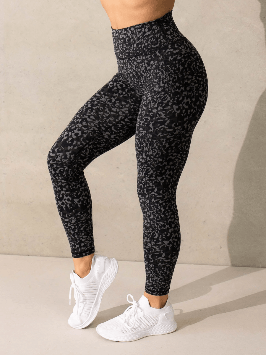 Ryderwear Empower Högmidjade Leggings - Svart Leopard