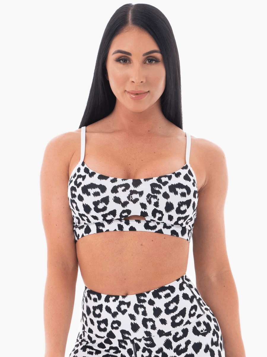 Ryderwear Animal Sports Bra - Snow Leopard