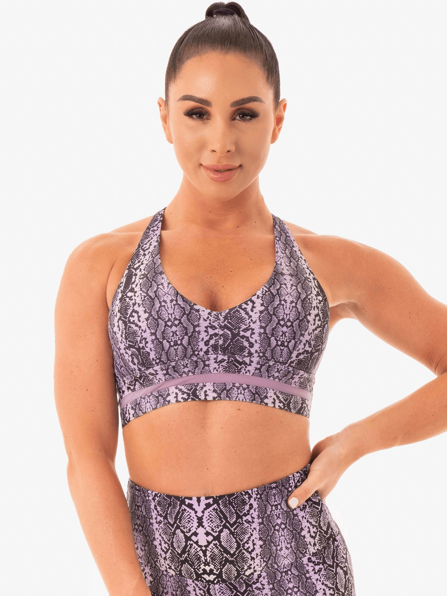 Ryderwear NEM X RW Sports Bra - Purple Snake