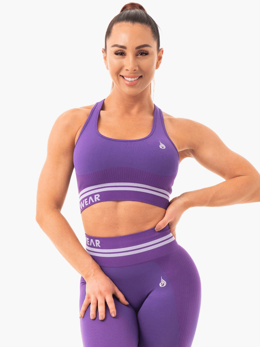Ryderwear Freestyle Seamless Longline Sports Bra - Purple