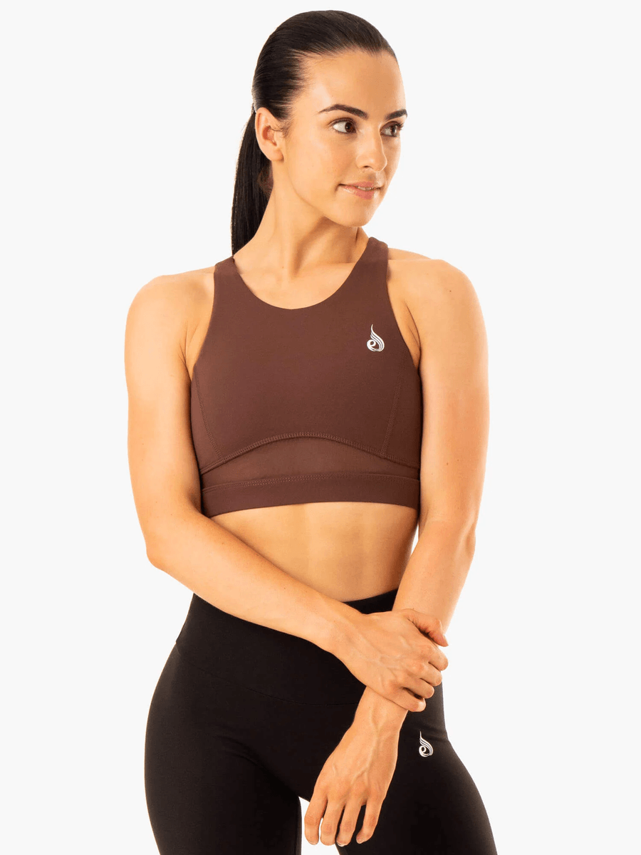 Ryderwear Amazon Mesh Sports Bra - Chocolate