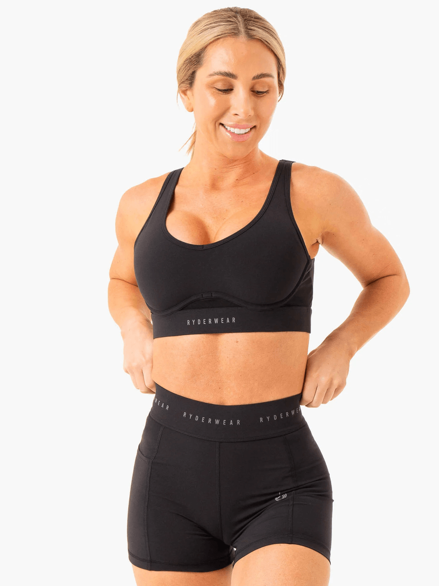 Ryderwear Heighten High Impact Sports Bra - Black
