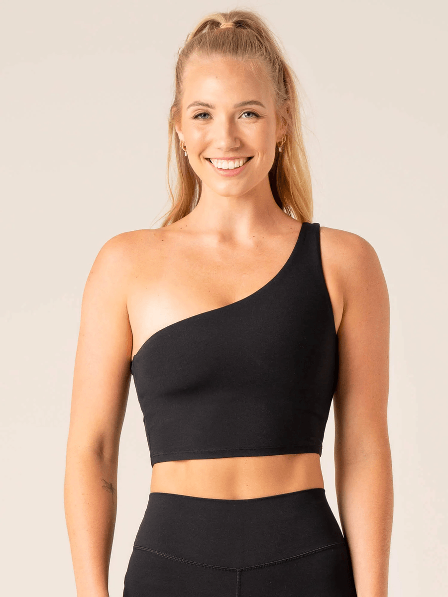 Ryderwear NKD One Shoulder Tank Bra - Black
