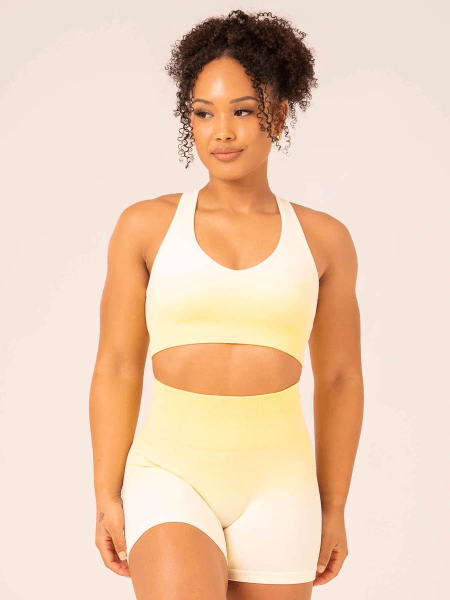 Ryderwear Ombre Seamless Sports Bra - Lemon Ombre