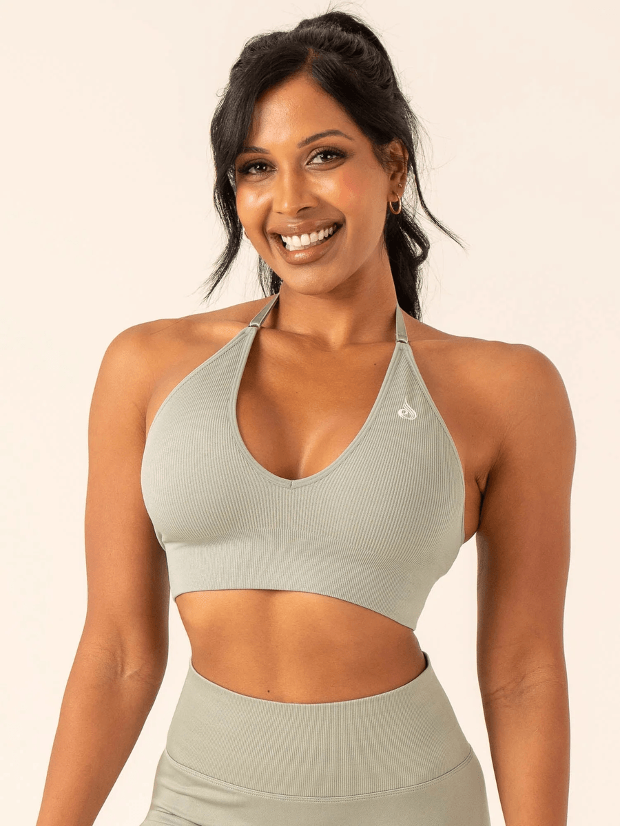 Ryderwear Lift Rib Seamless Halter Urheiluliivi - Salvia
