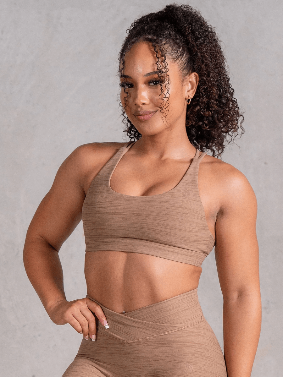 Ryderwear Ikoni Scoop Neck Urheiluliivi - Mocha Marl