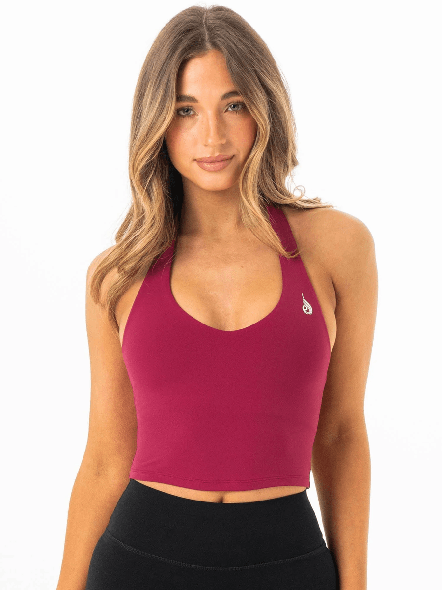 Ryderwear Nkd Halter Shelf Tank - Vino
