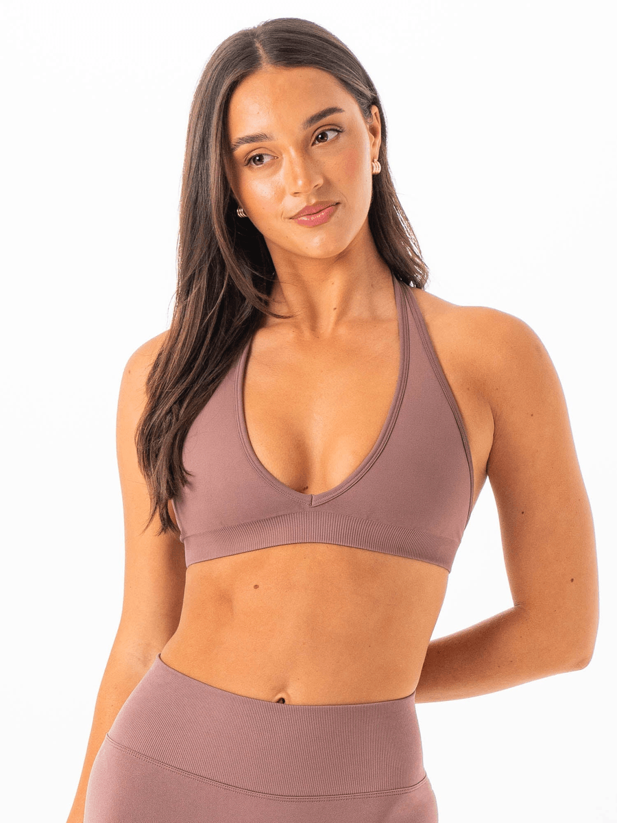 Ryderwear Sculpt Seamless Halter Bra - Mocha
