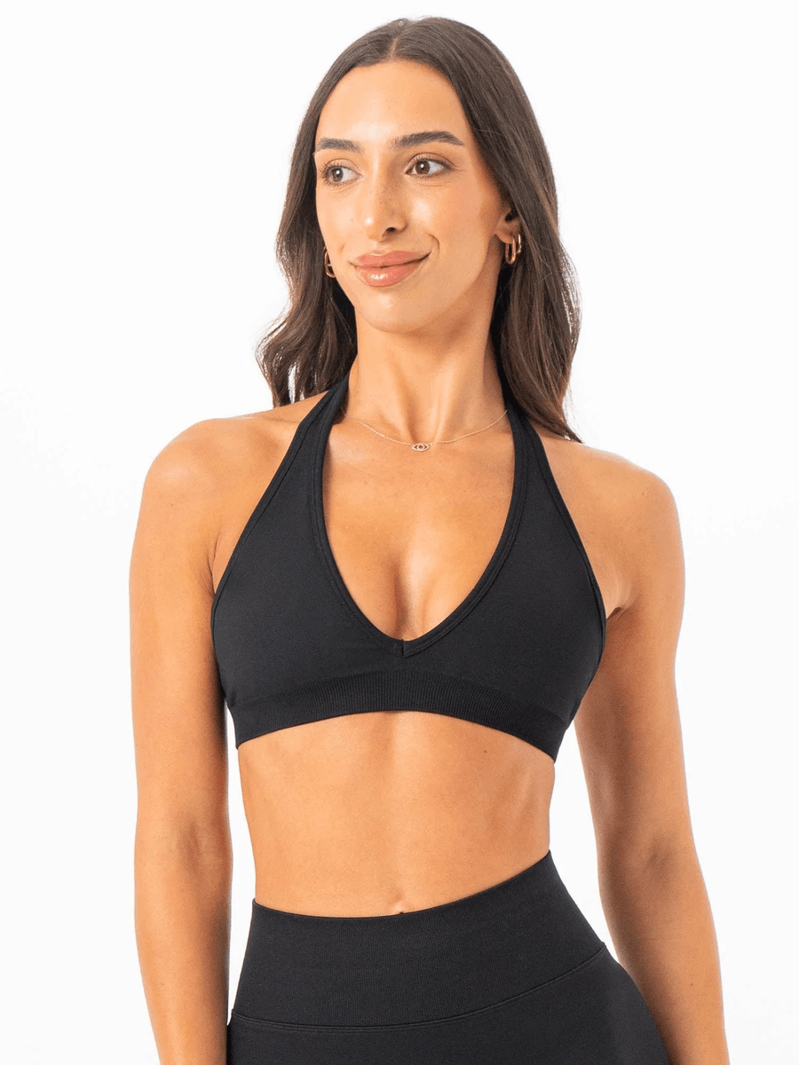 Ryderwear Sculpt Seamless Halter Bh - Sort