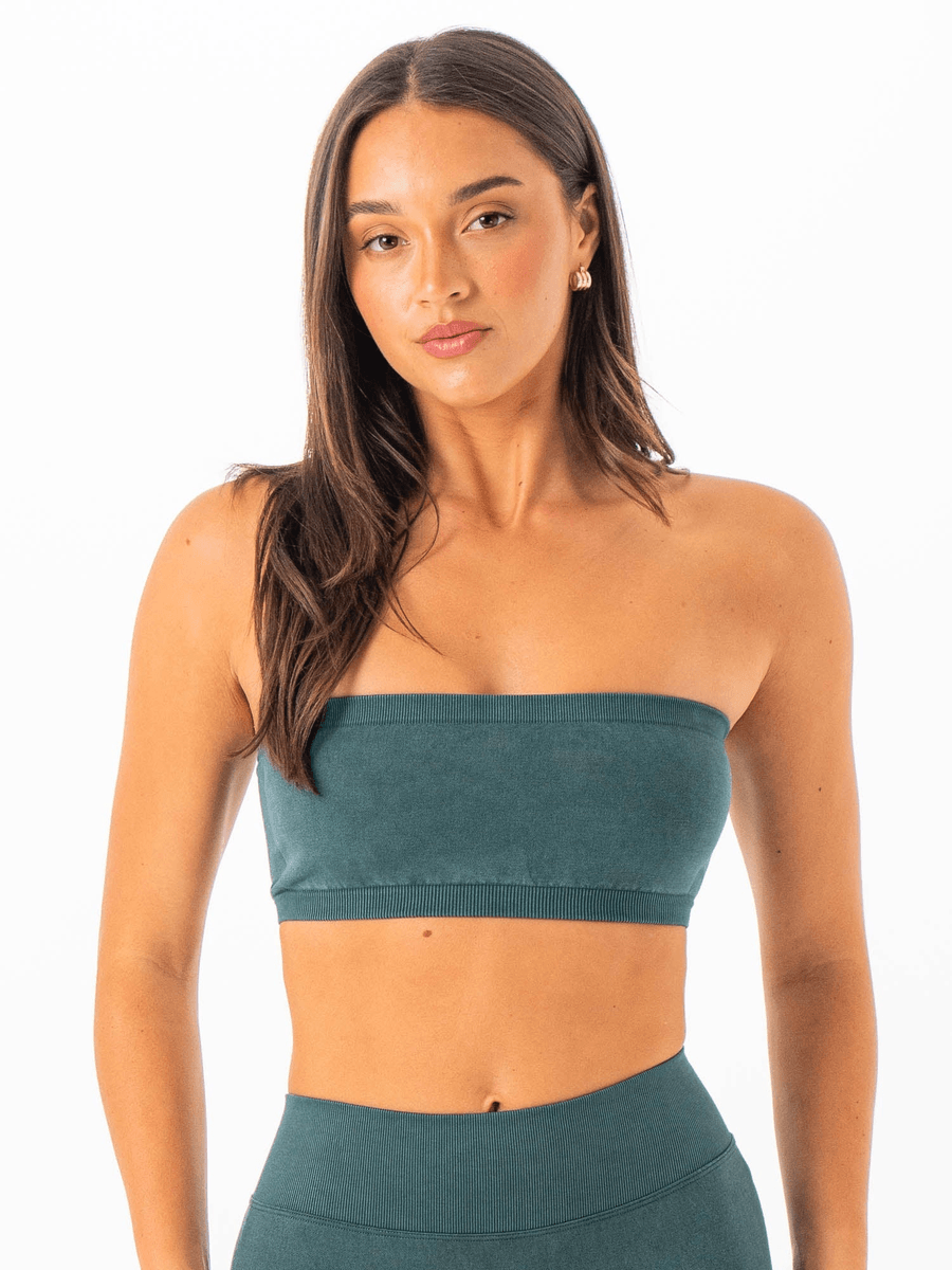 Ryderwear Stonewash Seamless Bandeau - Petrool