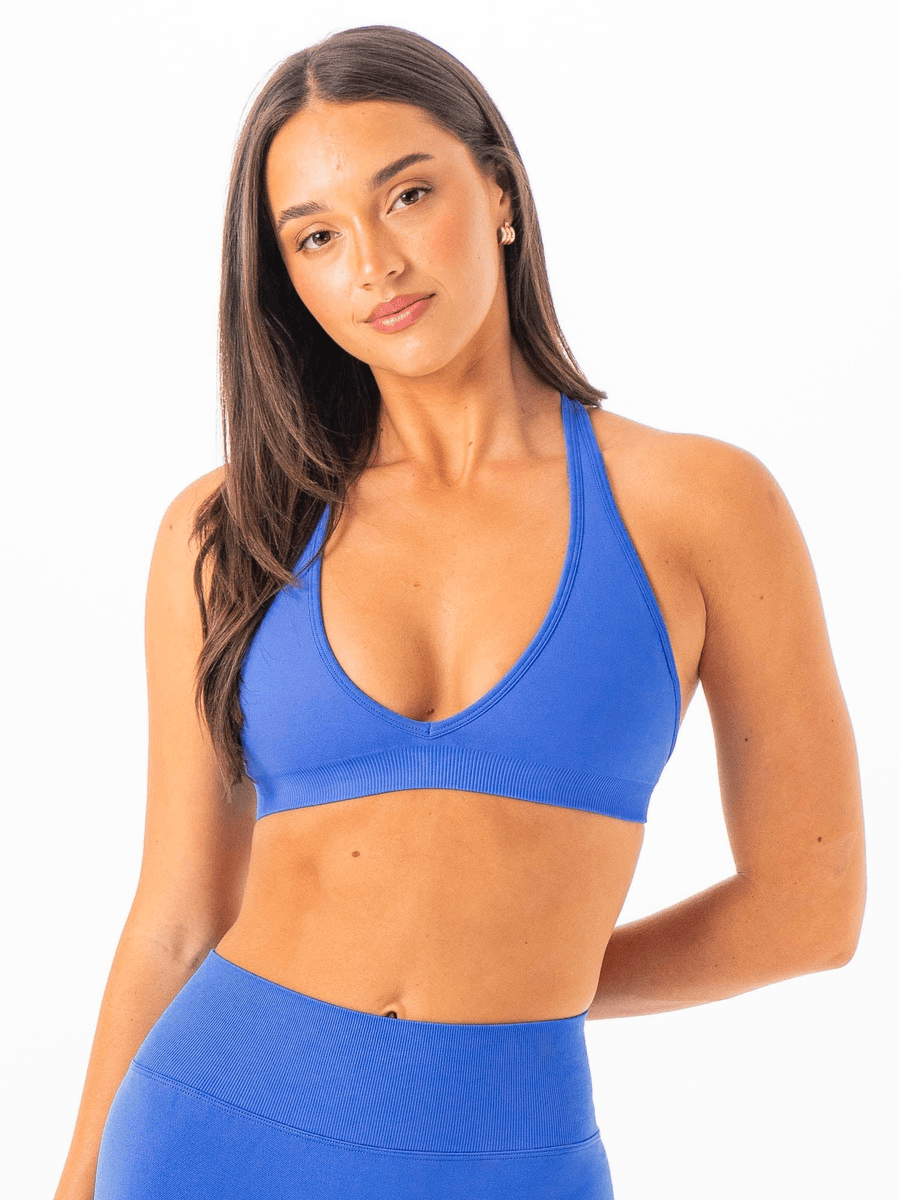 Ryderwear Sculpt Seamless Halter Bra - Sähköinen Sininen