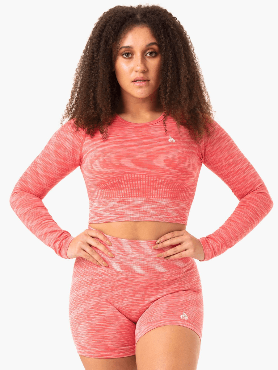 Ryderwear Evolve Seamless Long Sleeve Top - Coral