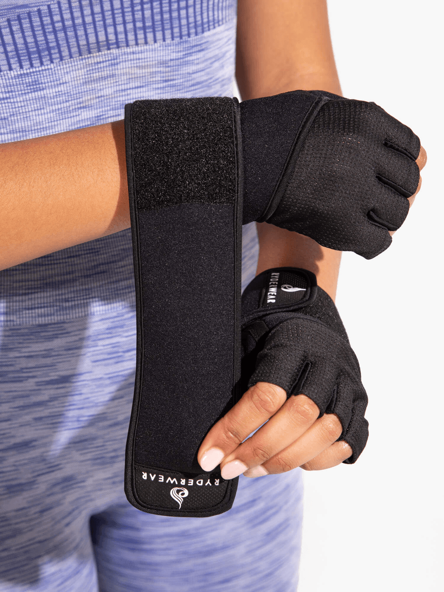 Ryderwear Wrap Lifting Gloves - Black