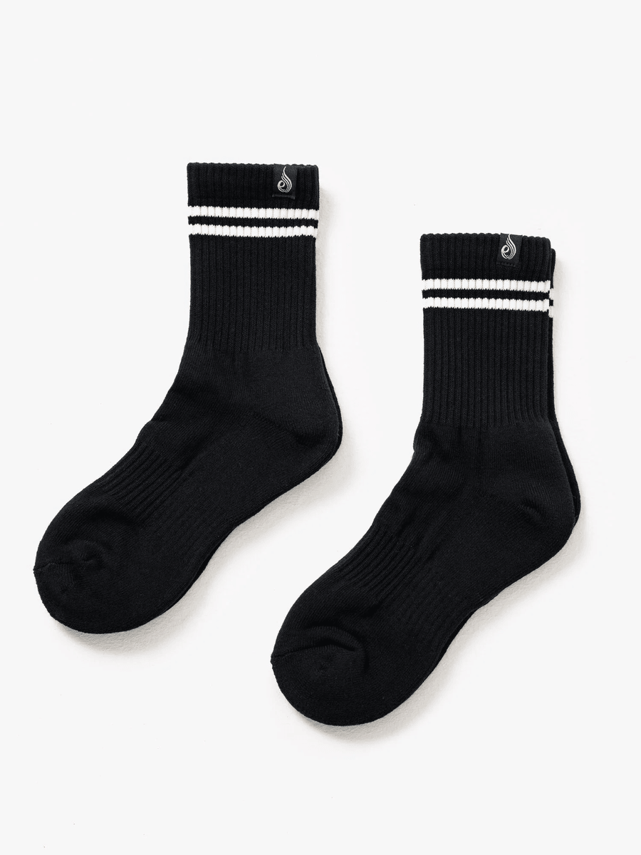 Ryderwear Stripe Crew Socks 2 Pack - Black