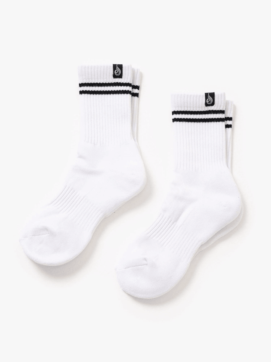 Ryderwear Stripe Crew Socks 2 Pack - White
