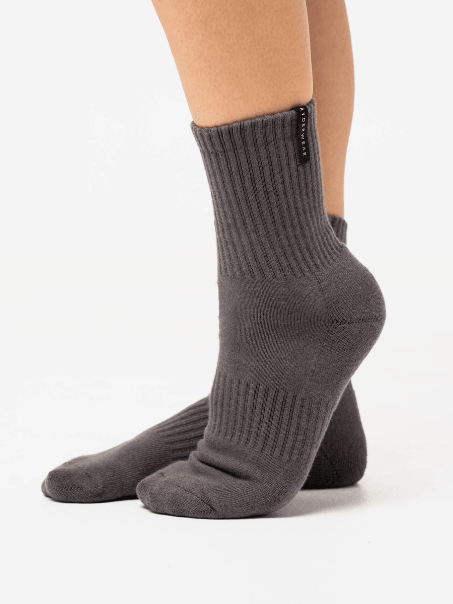 Ryderwear Crew Socks - Black Stonewash