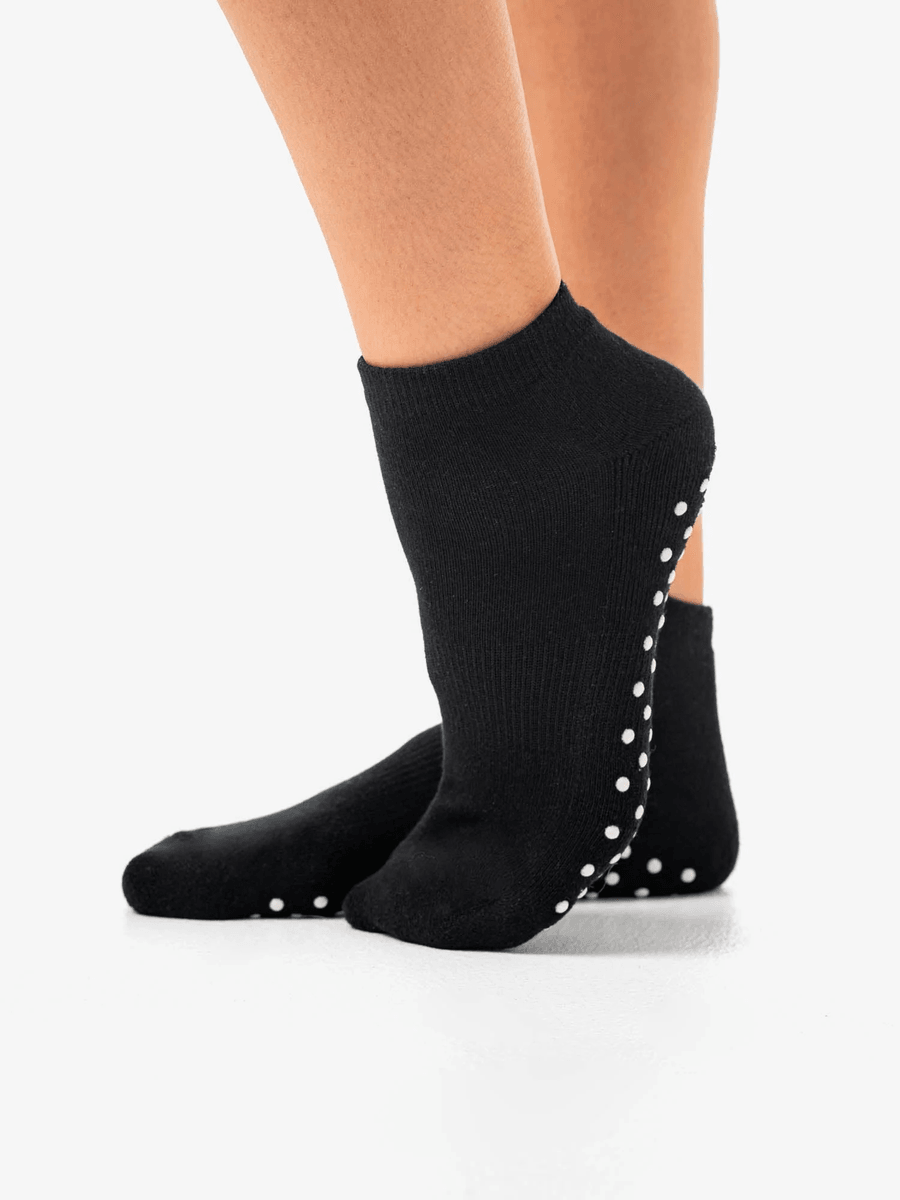 Ryderwear RW Pilates Ankle Grip Socks - Black