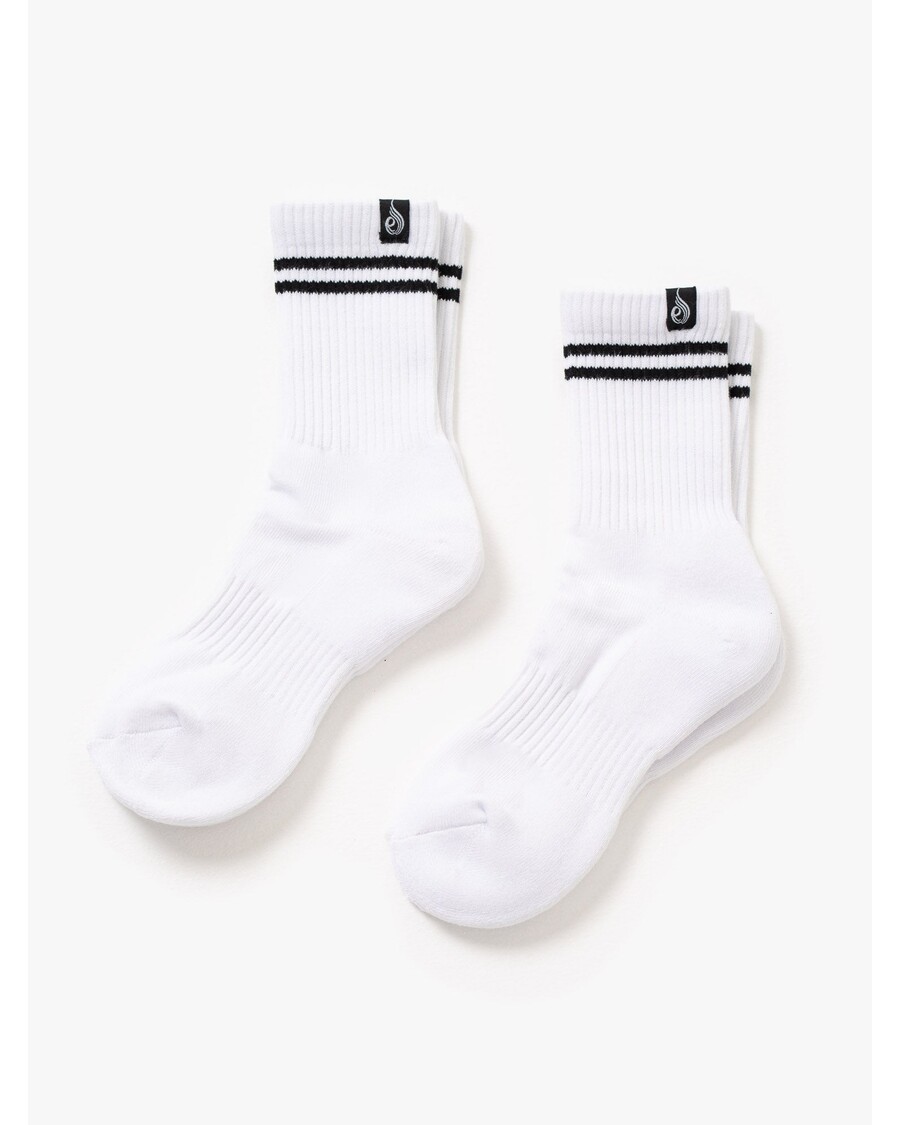 Ryderwear Stripe Crew Socks - White