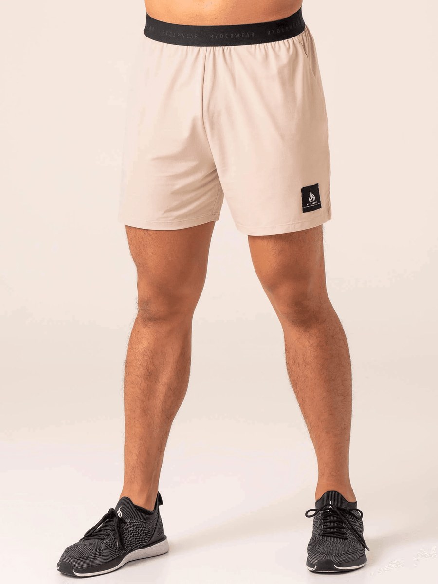 Ryderwear Terrain Mesh Gym Shorts - Chalk