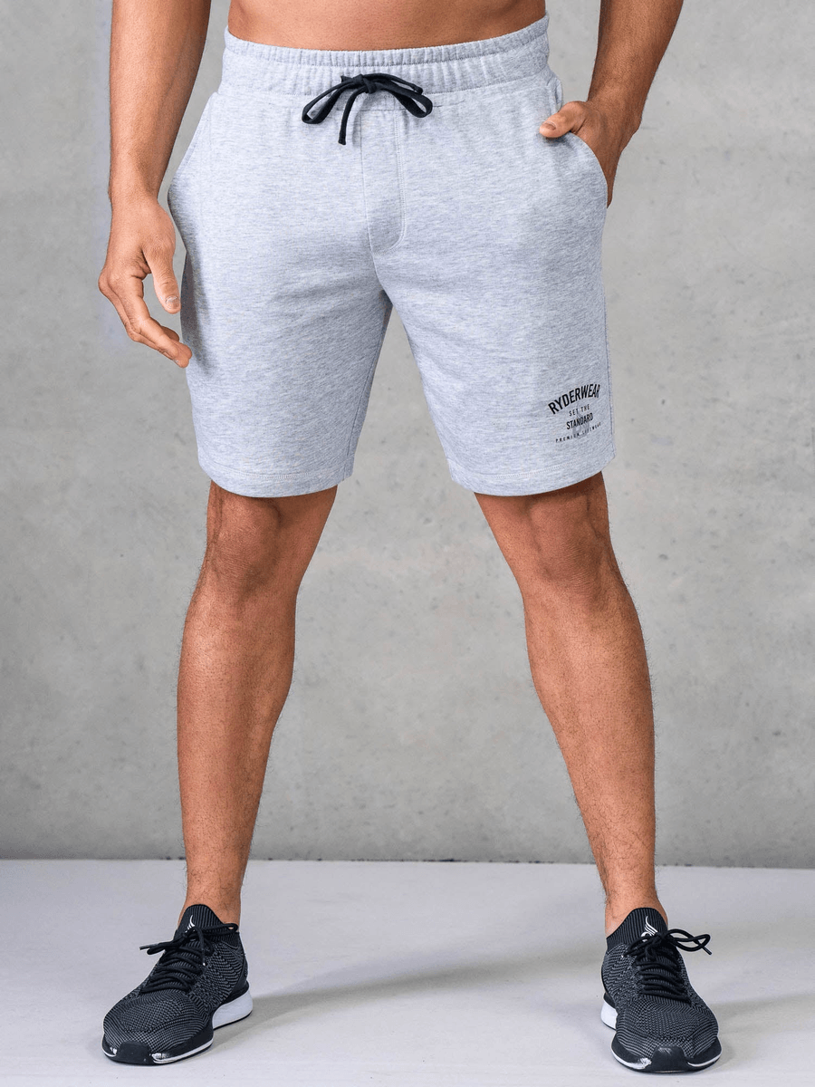Ryderwear Legacy Track Shorts - Grey Marl
