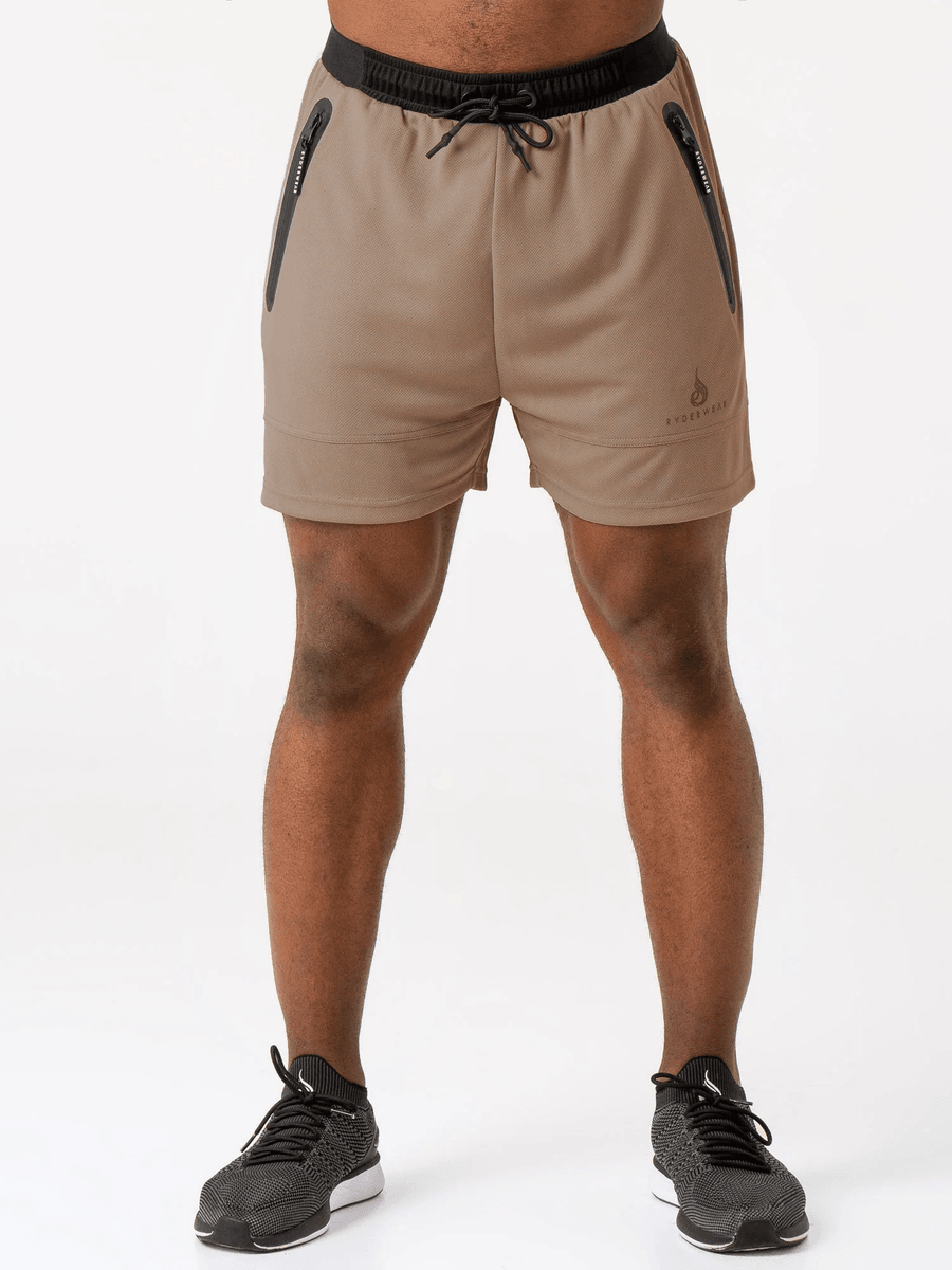 Ryderwear Advance Mesh Short - Taupe
