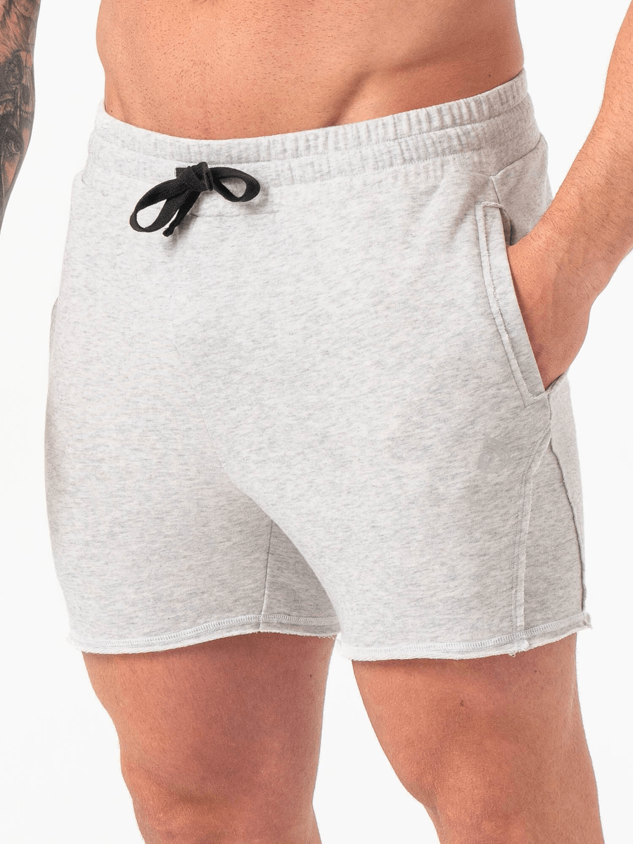 Ryderwear Force 5" Track Shorts - Chalk Grey Marl