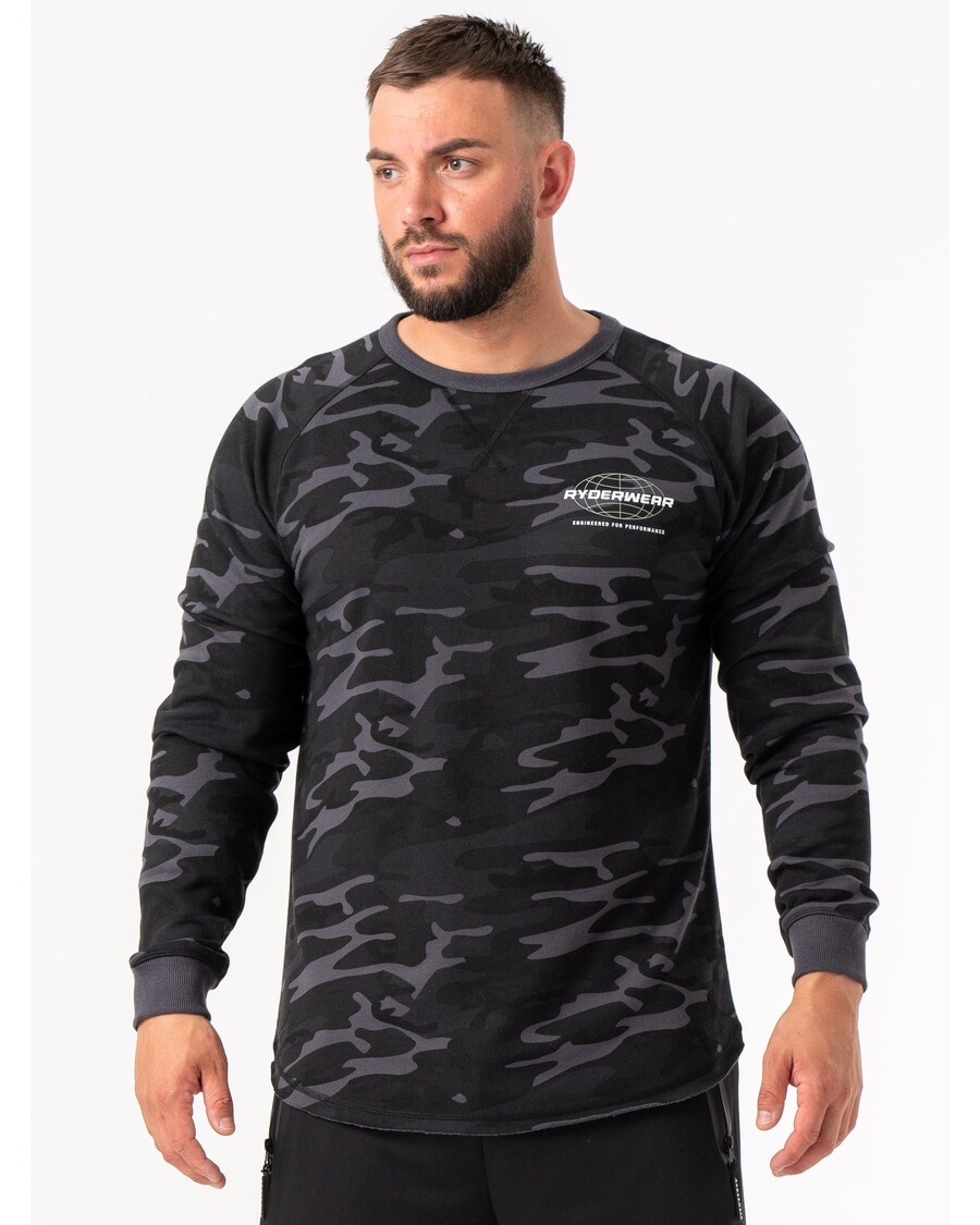 Ryderwear Energy Crew Neck - Black Camo