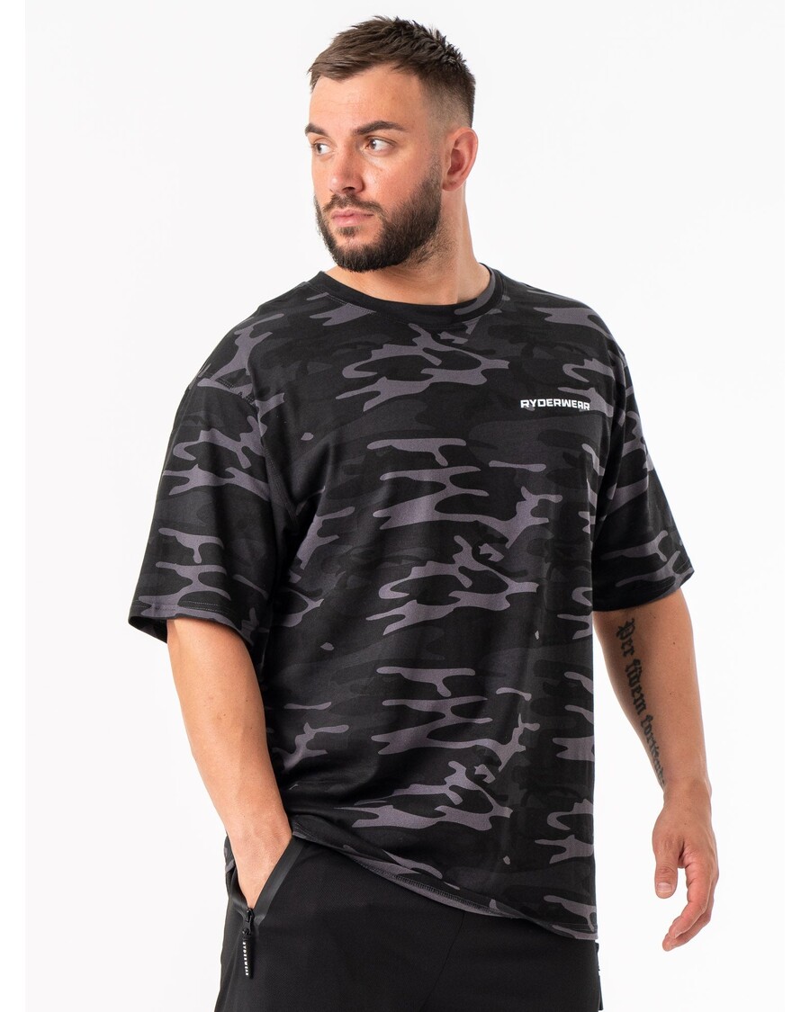 Ryderwear Energy Oversized T-Shirt - Black Camo