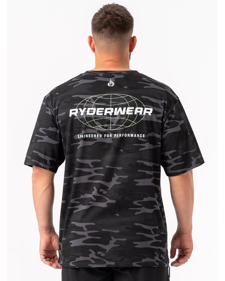 Ryderwear Energy Oversized T-Shirt - Black Camo