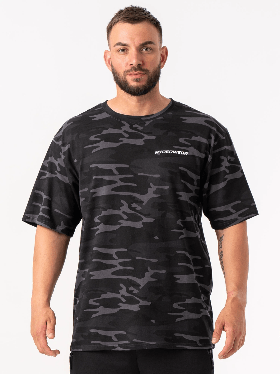 Ryderwear Energy Oversized T-Shirt - Black Camo