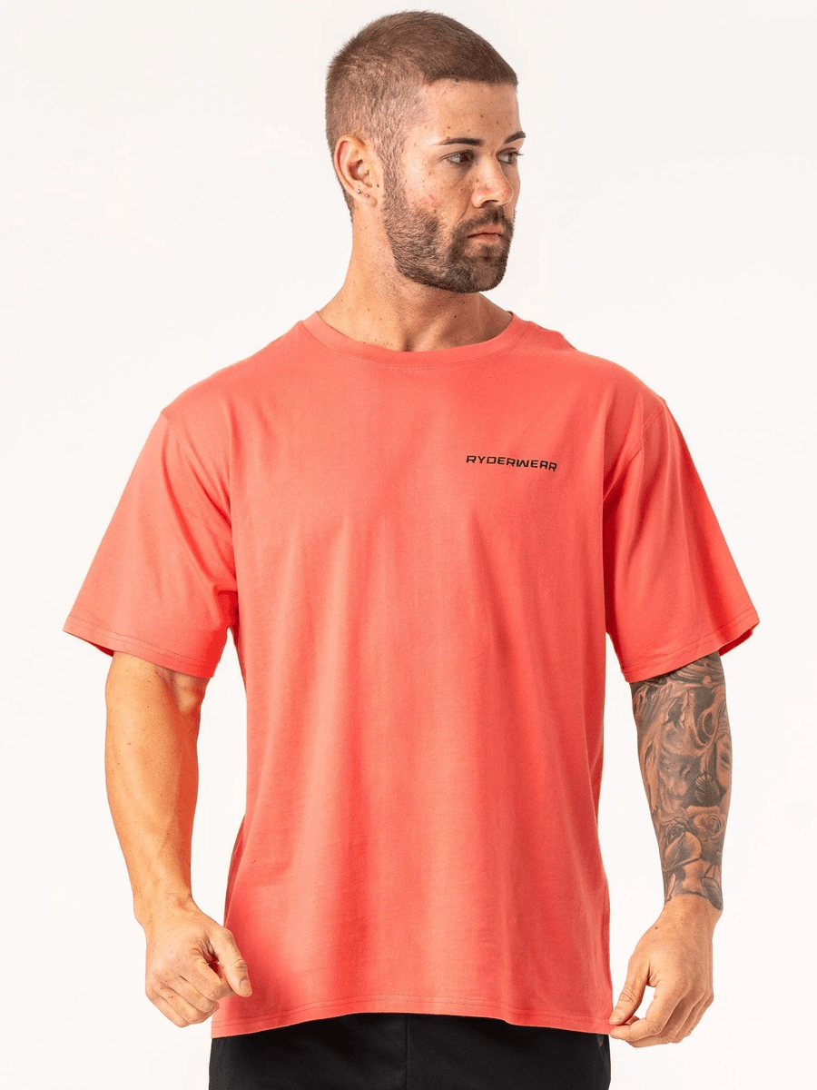 Ryderwear Energy Oversized T-Shirt - Coral