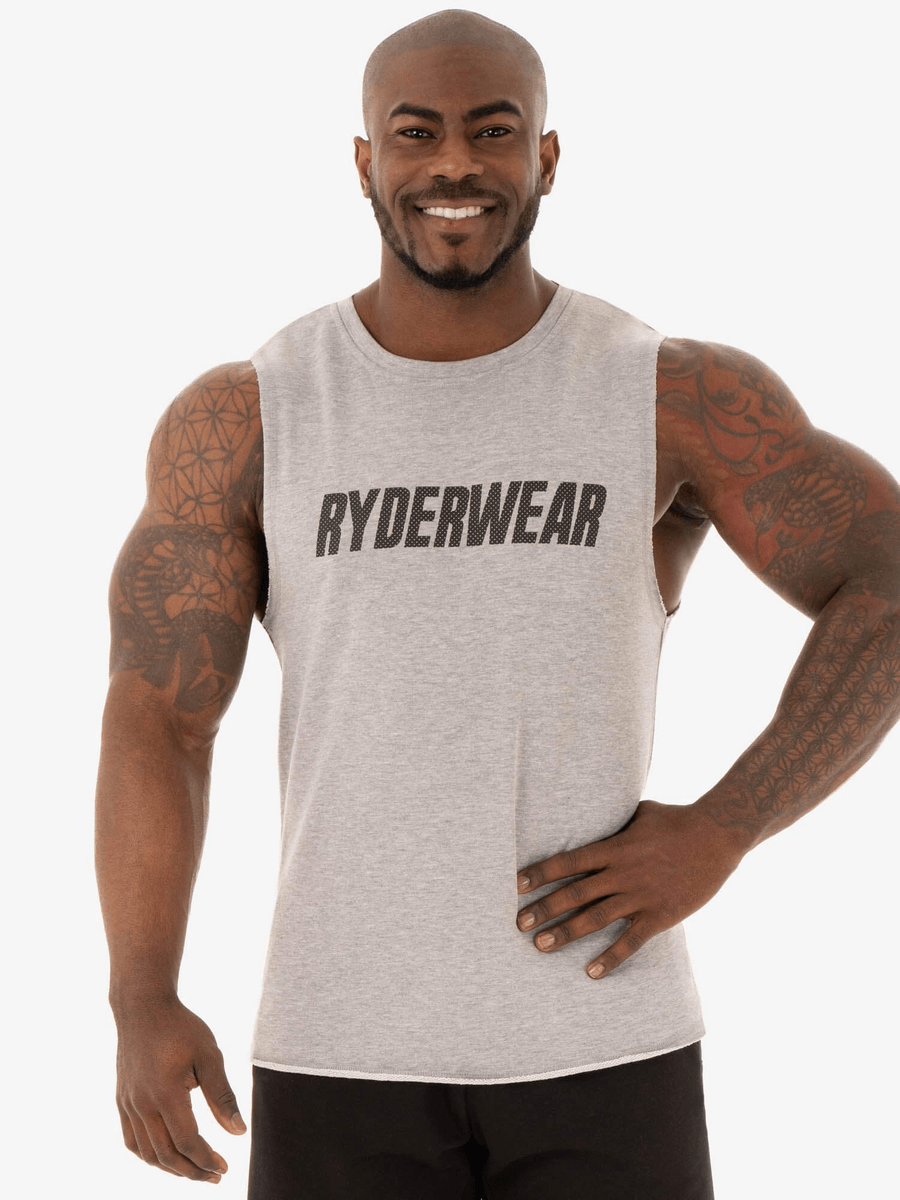 Ryderwear Flex Fleece Tank - Grey Marl