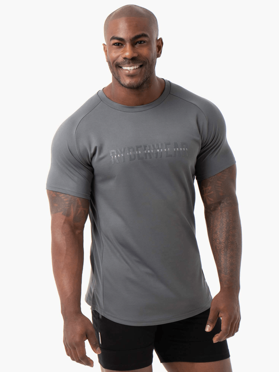 Ryderwear Energy Mesh T-Shirt - Charcoal