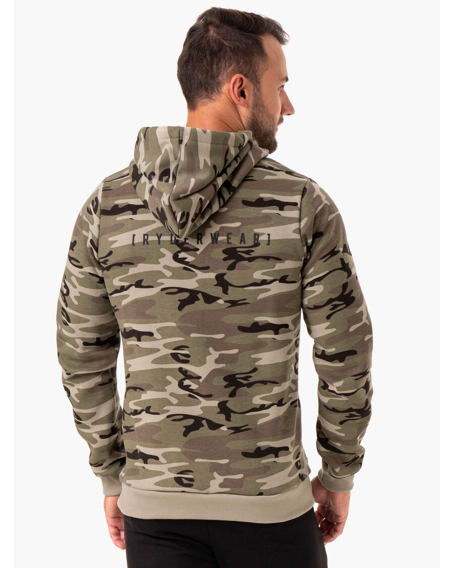 Ryderwear Camo Tech Pullover Hoodie - Khaki Camo