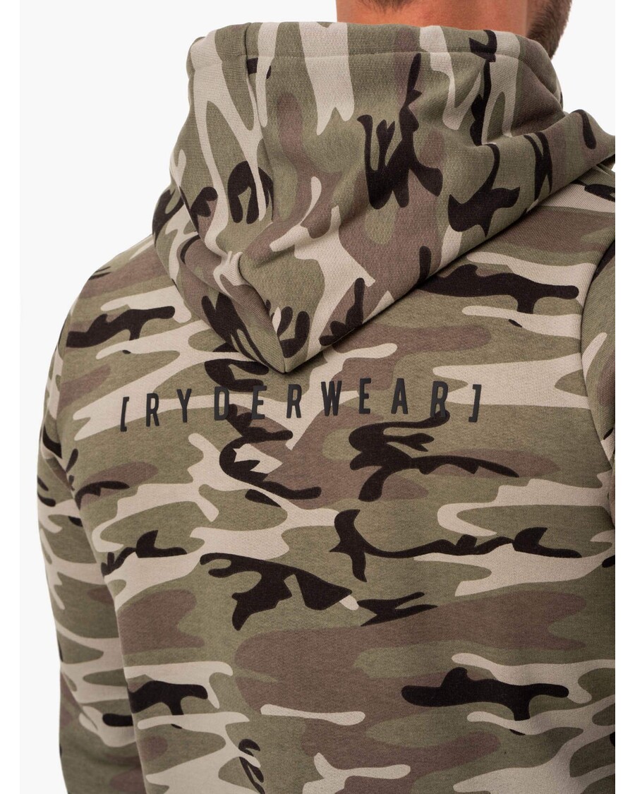 Ryderwear Camo Tech Pullover Hoodie - Khaki Camo