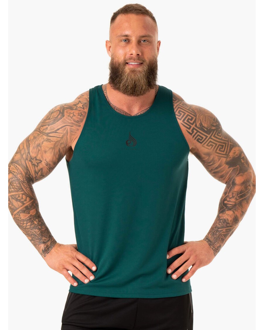 Ryderwear Heighten Mesh Regular Tank - Emerald