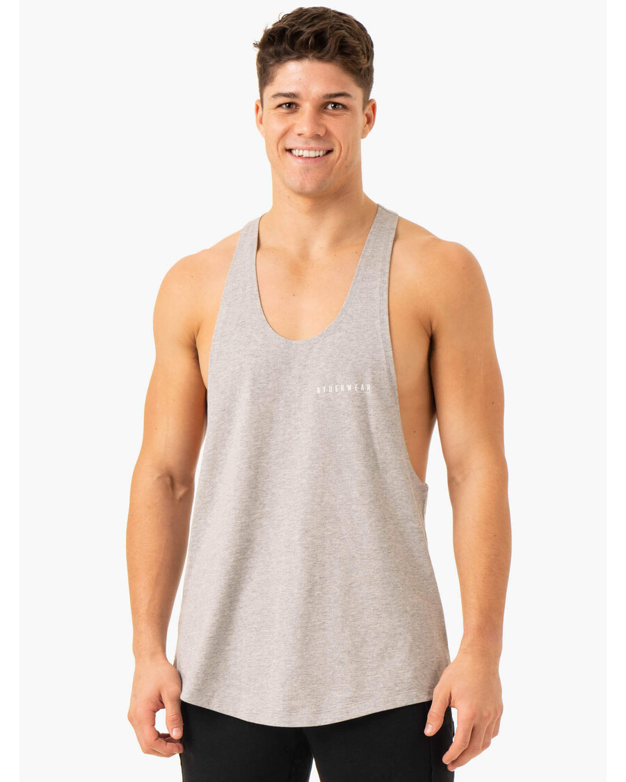 Ryderwear Pursuit Stringer T-Back - Light Grey Marl