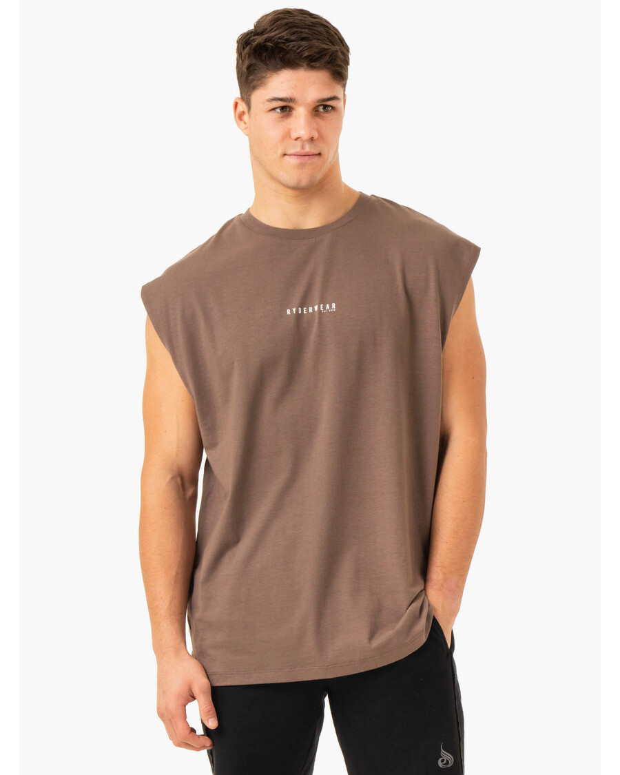 Ryderwear Pursuit Wide Cut Tank - Taupe