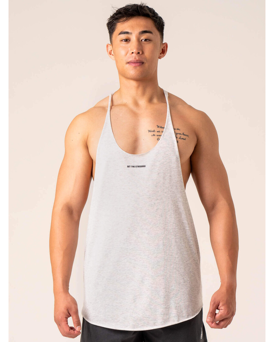 Ryderwear Emerge Arnie T-Back - Snow Grey Marl