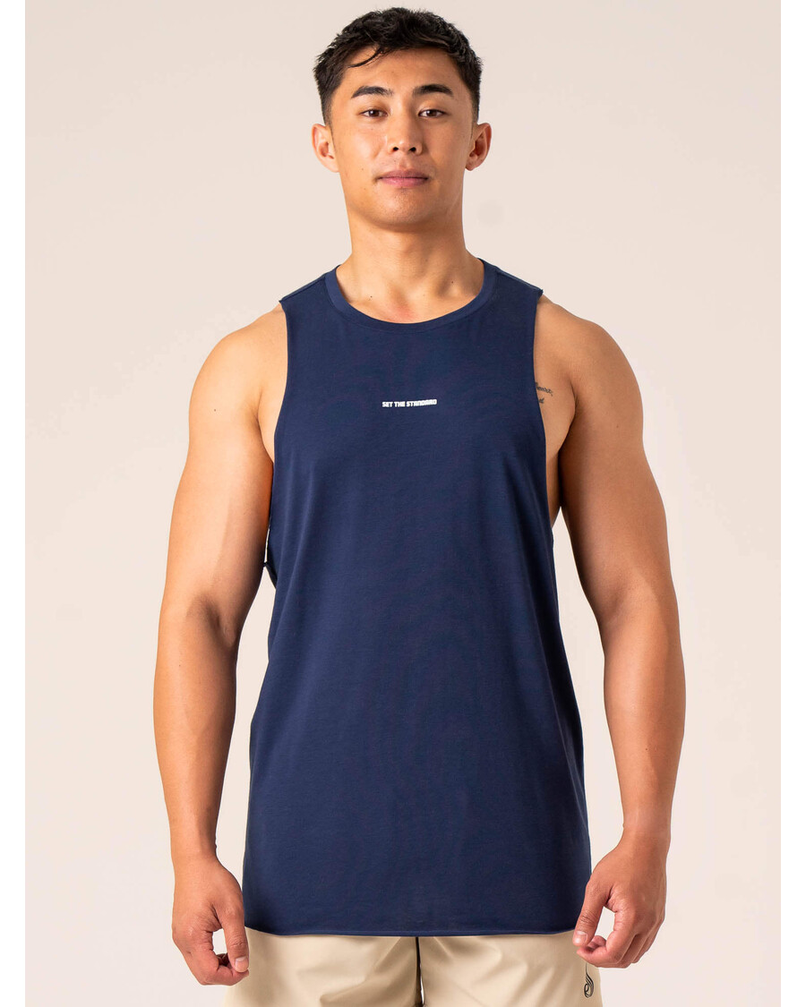 Ryderwear Emerge Drop Armhole Tank - Navy