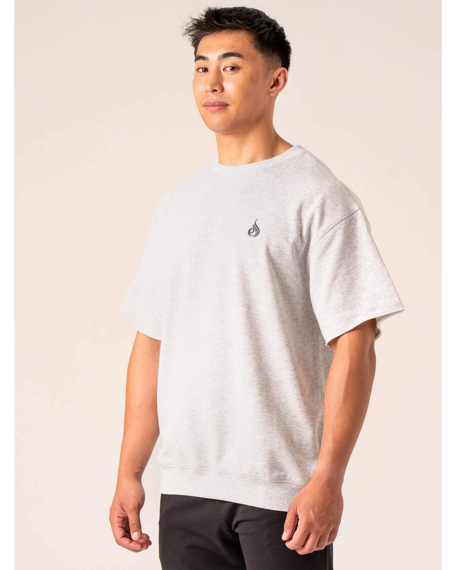 تي شيرت من الصوف من Ryderwear - رمادي ثلجي مارل