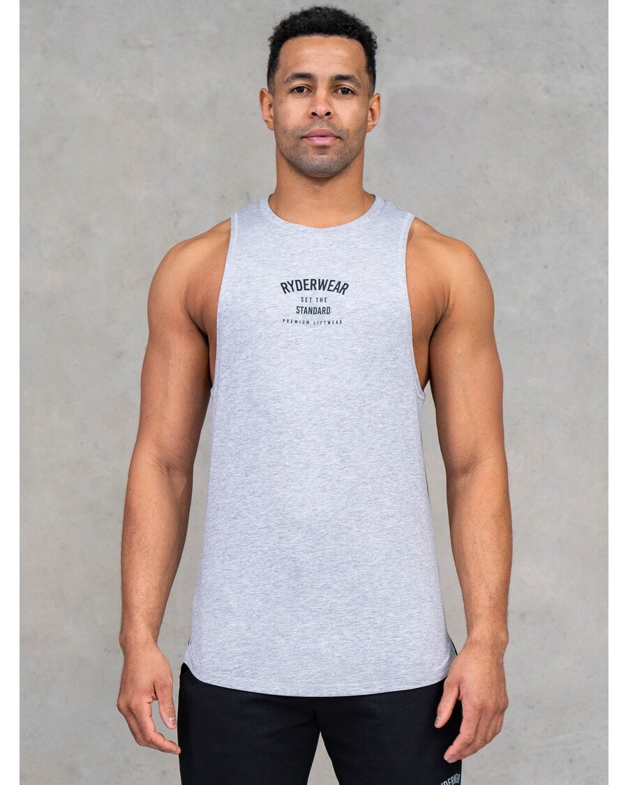 Ryderwear Legacy Drop Armhole Tank - Grey Marl