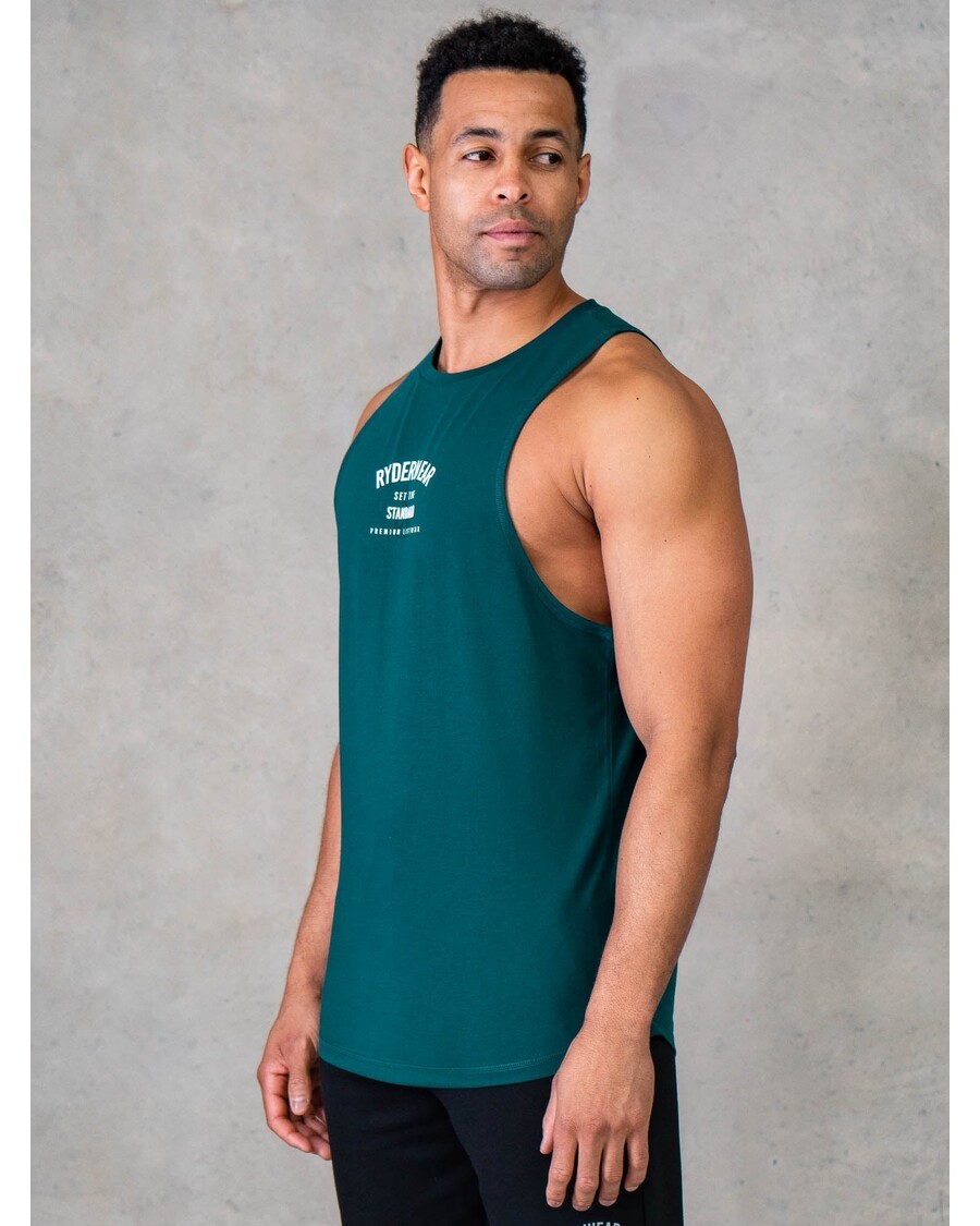 Ryderwear Legacy Drop Armhole Tank - Emerald