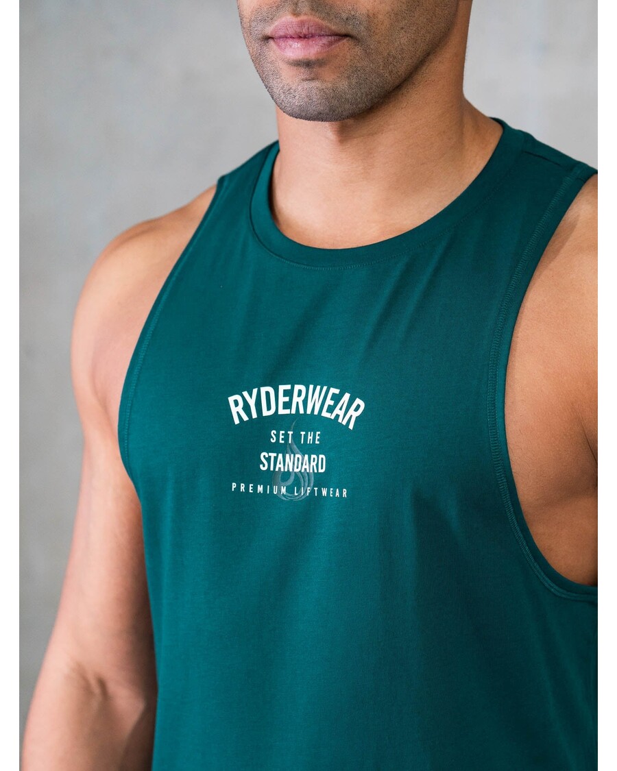 Ryderwear Legacy Drop Armhole Tank - Emerald