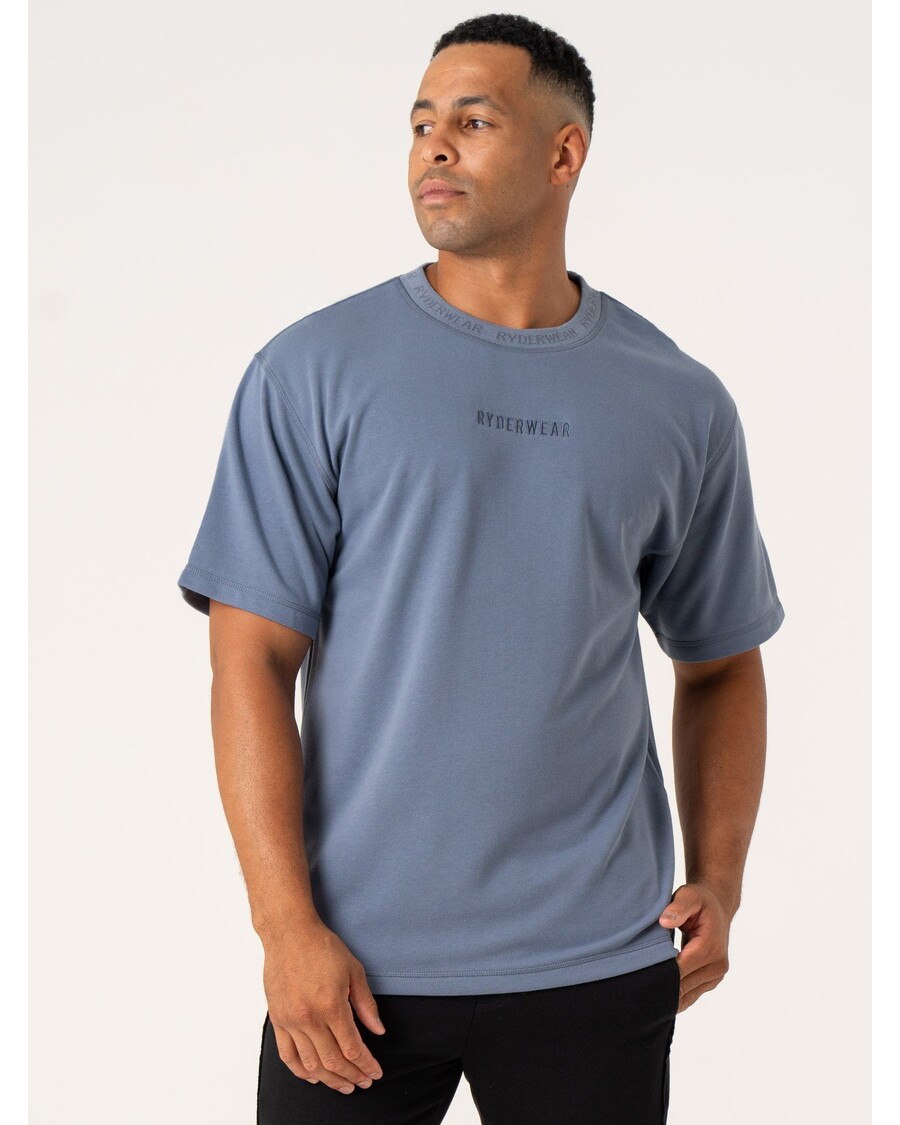 Ryderwear Pursuit Fleece T-Shirt - Denim Blue