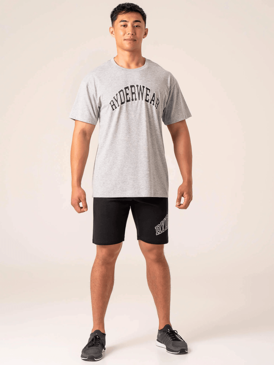 Ryderwear Men's Collegiate T-Shirt - Grey Marl