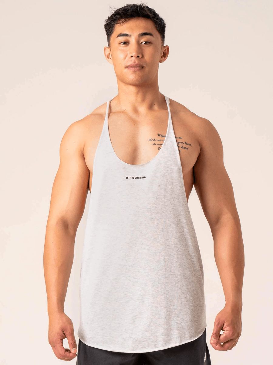 Ryderwear Emerge Arnie T-Back - Snow Grey Marl