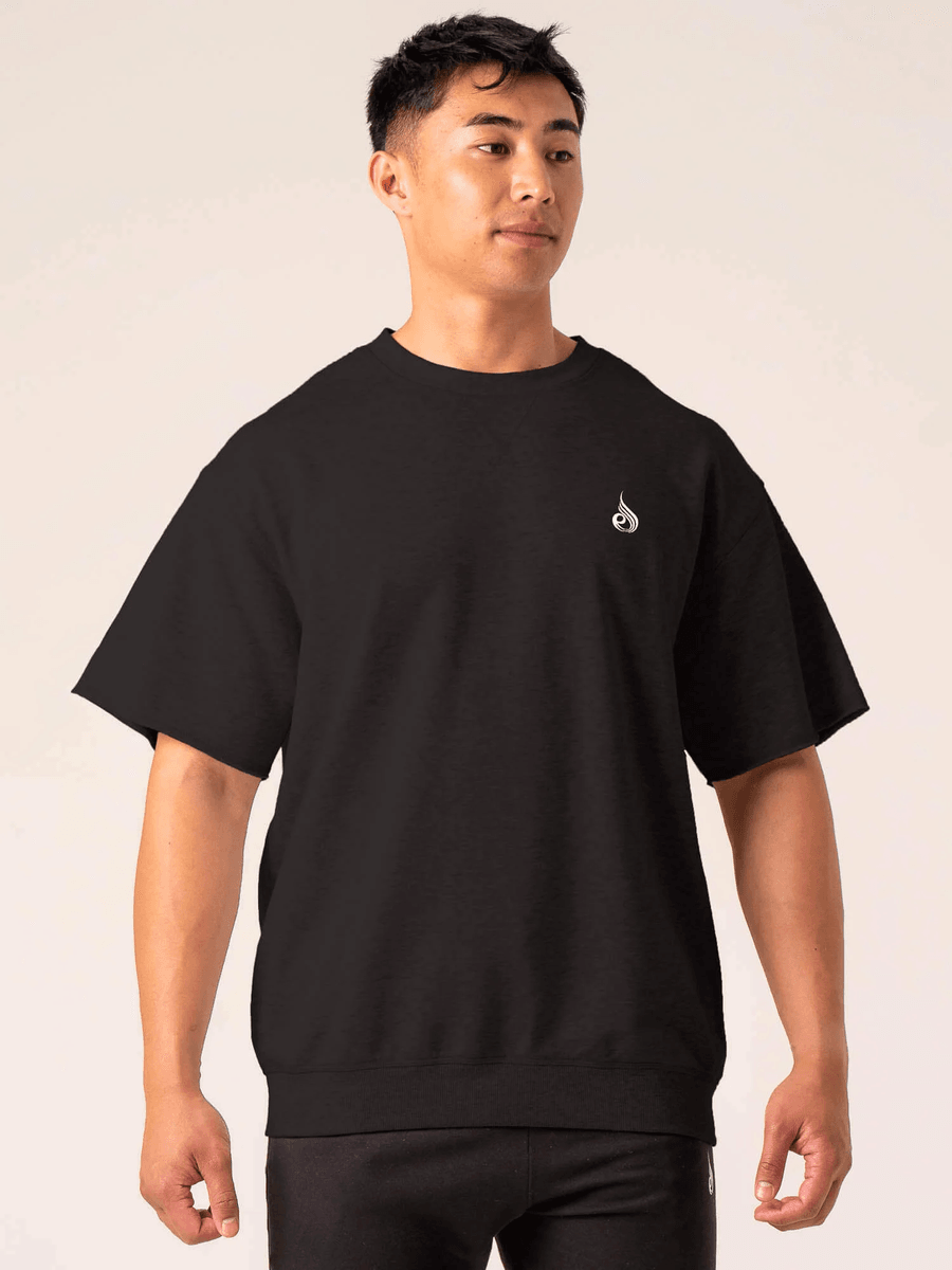 Ryderwear Emerge Fleece T-Shirt - Faded Black